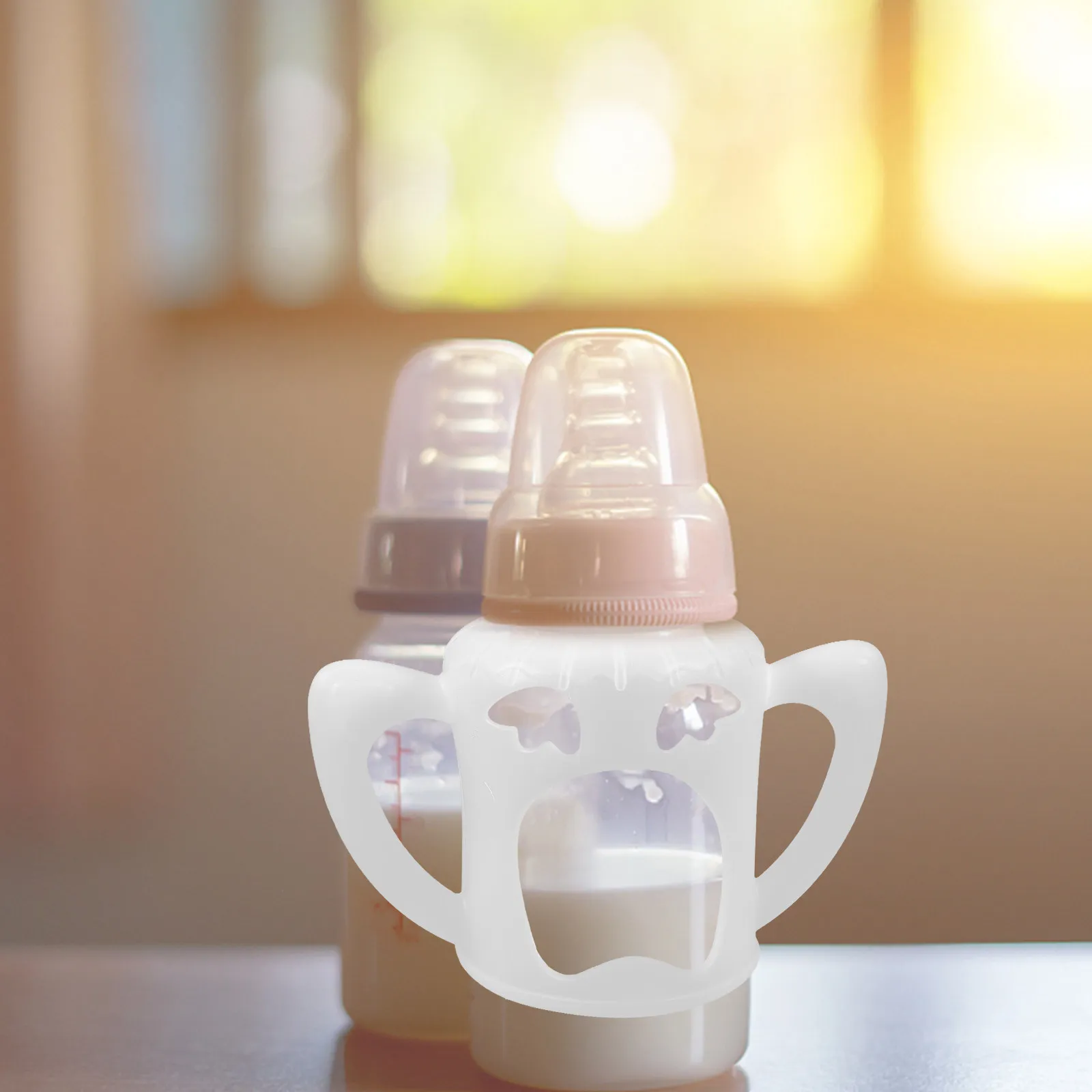 Baby Bottle Protective Cover Silicone Infant Glass Sleeve Covers Sleeves Breast Milk Bottles
