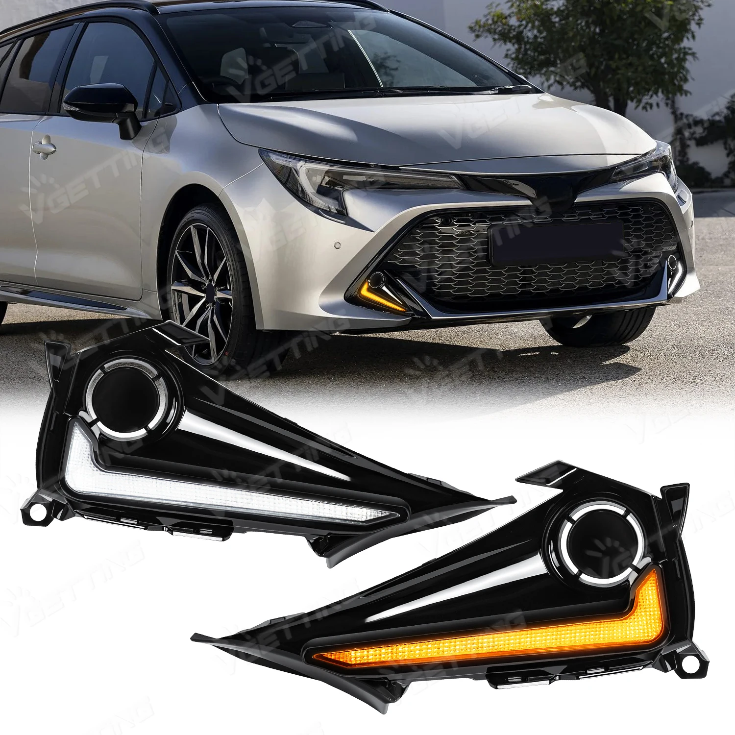 For Toyota Corolla Hatchback GR Sport 2019 2020 2021 2022 2023 Daytime Running Light Assembly Turn Signal Front Fog Lamp Parts