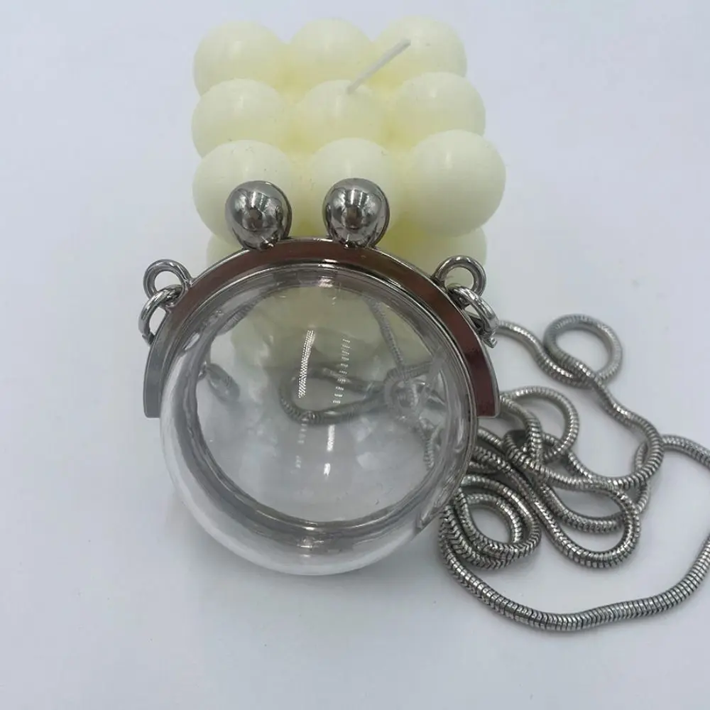 

1Pcs Durable Luxury Crystal Ball Bag Fashion Transparent Chain Bag Decoration Women Crossbody Bag
