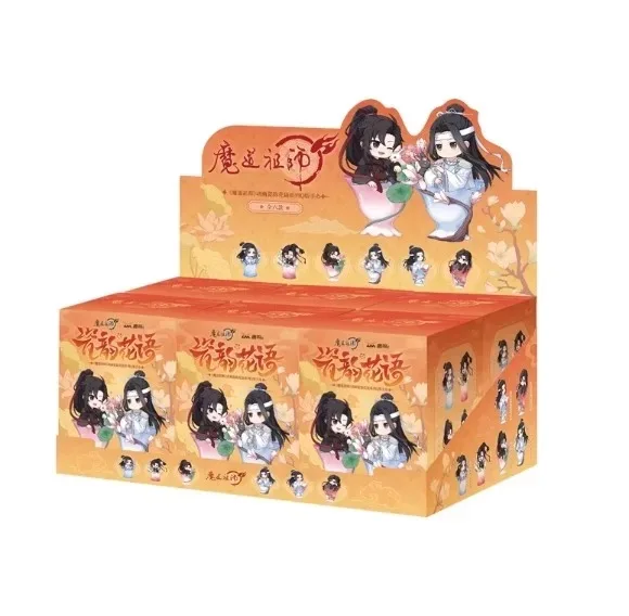 Mo Daozu Steen Porselein Bloem Rijm Serie Blind Box - Leuke Anime Karaktercollectie Speelgoed Wei Wu Xian Lan Cadeau voor fans