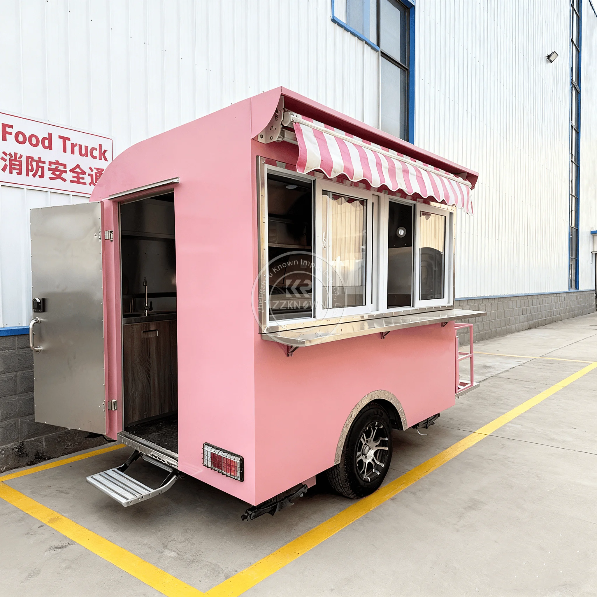

CE DOT Support Customization Mobile Truck Stainless Steel Snack Vending Kiosk Street Mobile Food Trailer