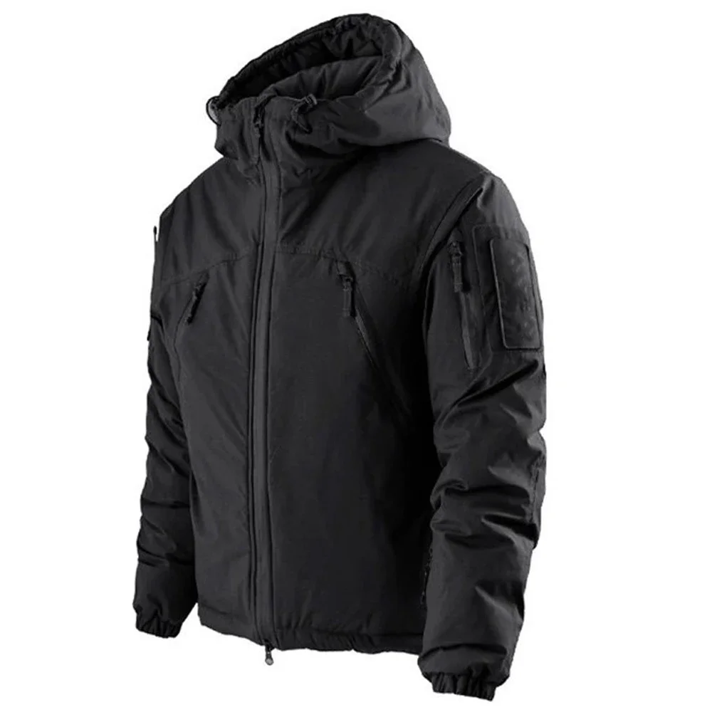 Thicken Winter Jackets 2.0 MIG Multi-pocket Hooded Parkas Plus Velvet Casual Fashion Warm Coats Large Size 3XL Brand Clothing