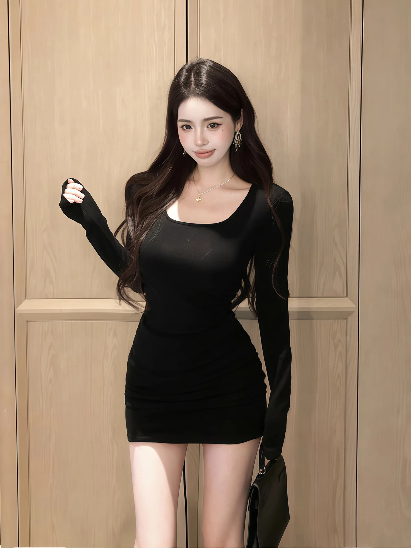 

Сексуальная облегающая юбка-миди с завышенной талией для молодых женщин, осенне-зимняя мода, для повседневной носки