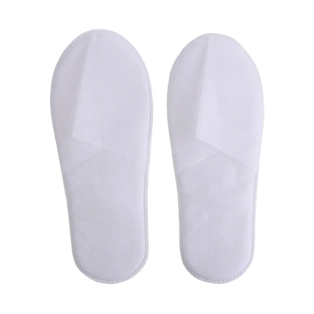 Disposable Non-Woven Slippers Hotels Homestay Travel Water Ripple Pattern Slippers For Men Women Unisex