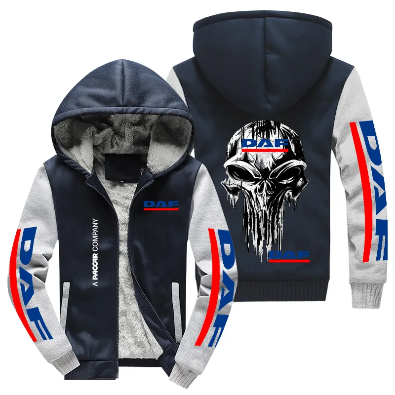 F1 racing suit logo series motorcycle suit men's jacket zipper hooded sweatshirt DAF truck team