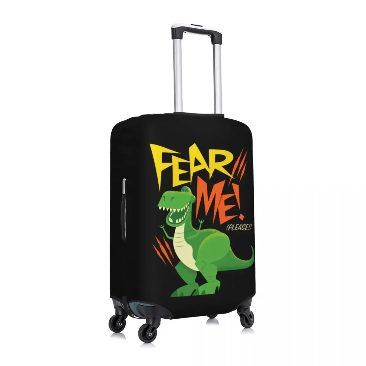 Custom Toy Story Rex Travel Luggage Cover Dust Proof Suitcase Cover Protector Fit 18-32 Inch