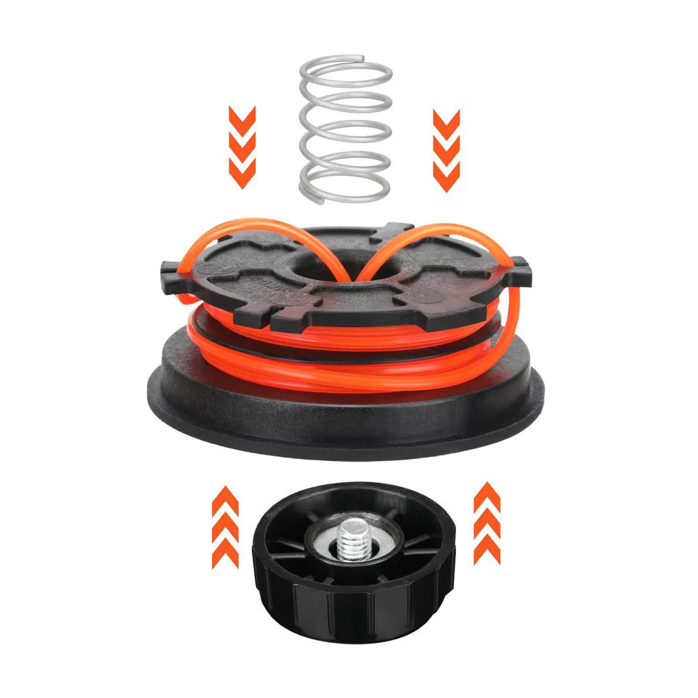 Replacement Coil Trimmer Spring Lawn Maintenance Steel Construction Resists Deformation 30 Second Installation
