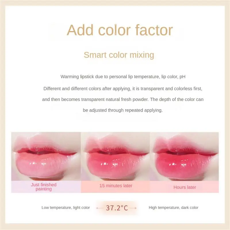 Flower Lip Balm Color Change Lipstick Flower Jelly Flower Lipstick Hydrating Moisturizing Waterproof Makeup Cosmetics For Women