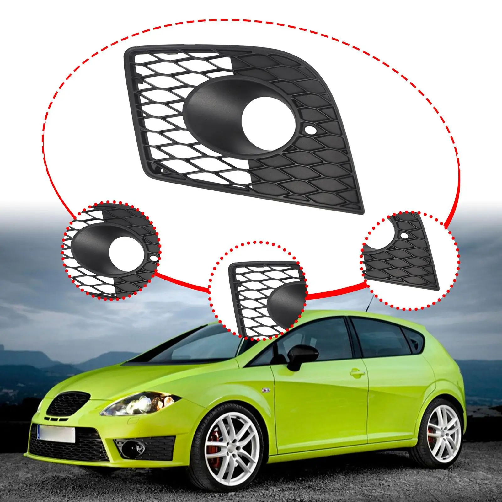 

Замена решетки внешнего левого переднего бампера для Seat Leon Cupra 05-12