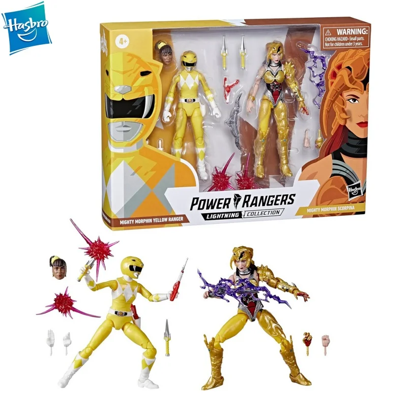 

Набор подвижных фигурок Hasbro Power Rangers Lightning Collection Mighty Morphin, 6 дюймов, Желтый Рейнджер против Скорпины, для детей