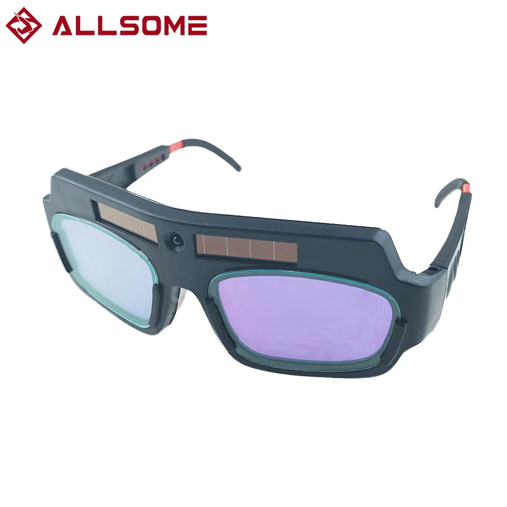 

ALLSOME Solar Auto Darkening Eyes Mask Welding Helmet Welding Mask Eyeshade/Patch/Eyes Goggles for Welder Eyes Glasses HT1588