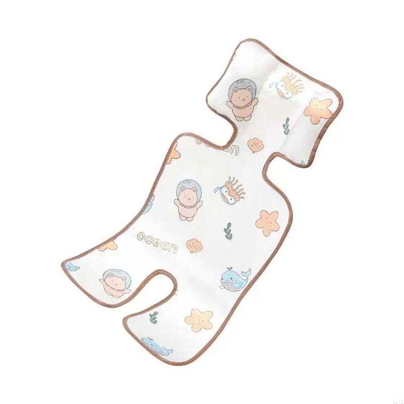 وسادة مقعد عربة الأطفال قابلة للتنفس A5YC، بطانة مقعد عربة الأطفال الصيفية، وسادة تبريد