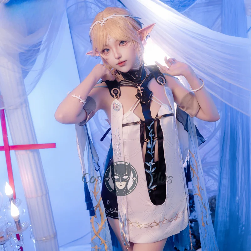 Wuthering Waves Cartethyia Cosplay Costume Full Set Halloween Anime Party Carnival Masquerade Game Play Role Clothes Clothing