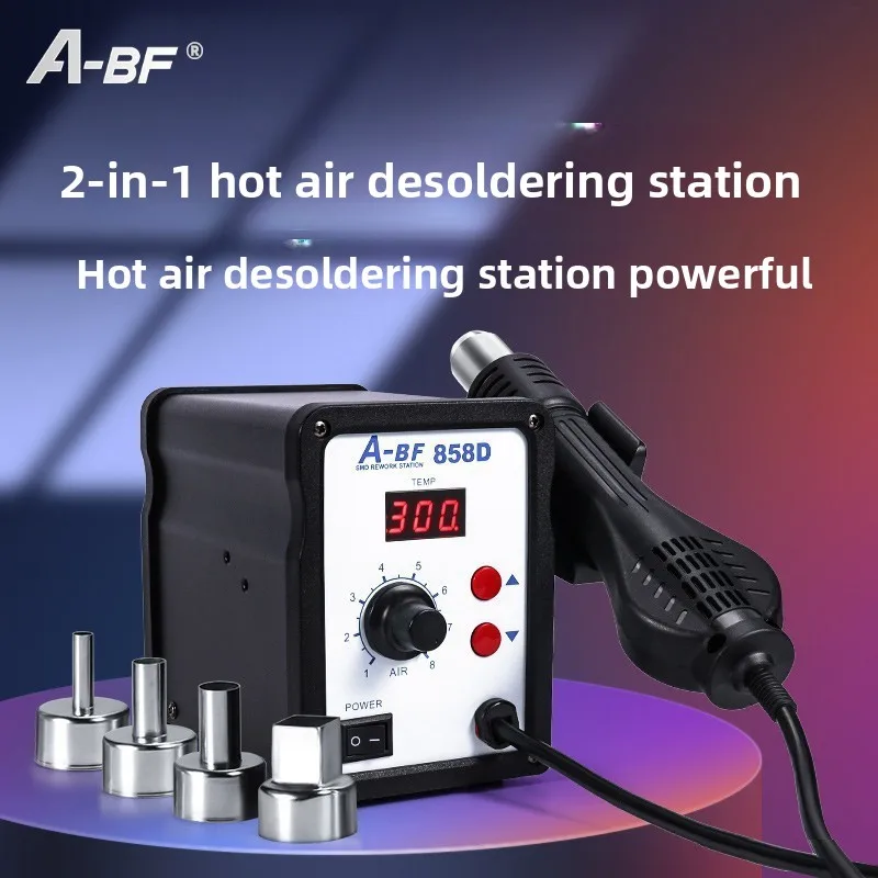 

220V Digital Lead Free Hot Air Rework Station Metal Case 700W Chip Repair Tool