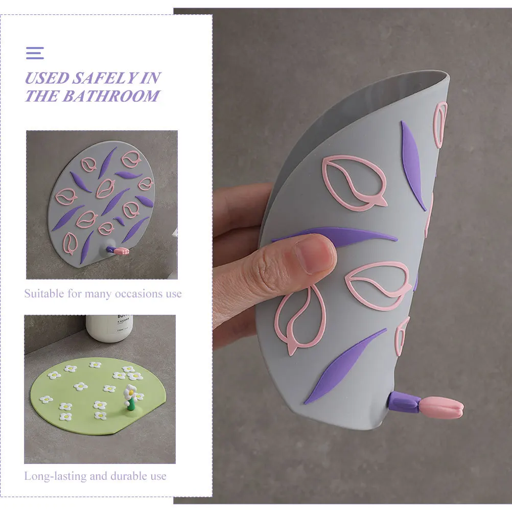 

3pcs Silicone Drain Covers For Bathroom Floor Sink Bathtub Stopper Proof Sewer Odor Catcher Easy Install Durable