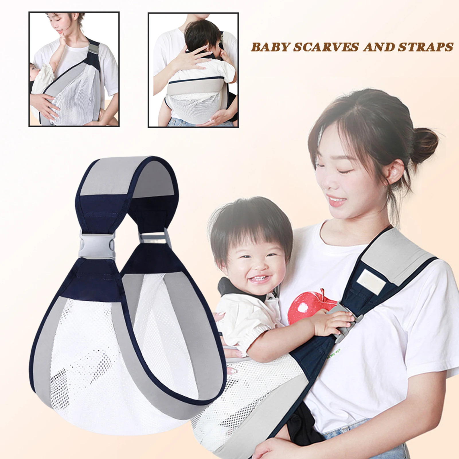 Practical Babies Carrier Wrap Adjustable Baby Carrier Ring Sling Baby Toddler Carrier Accessories for Mother