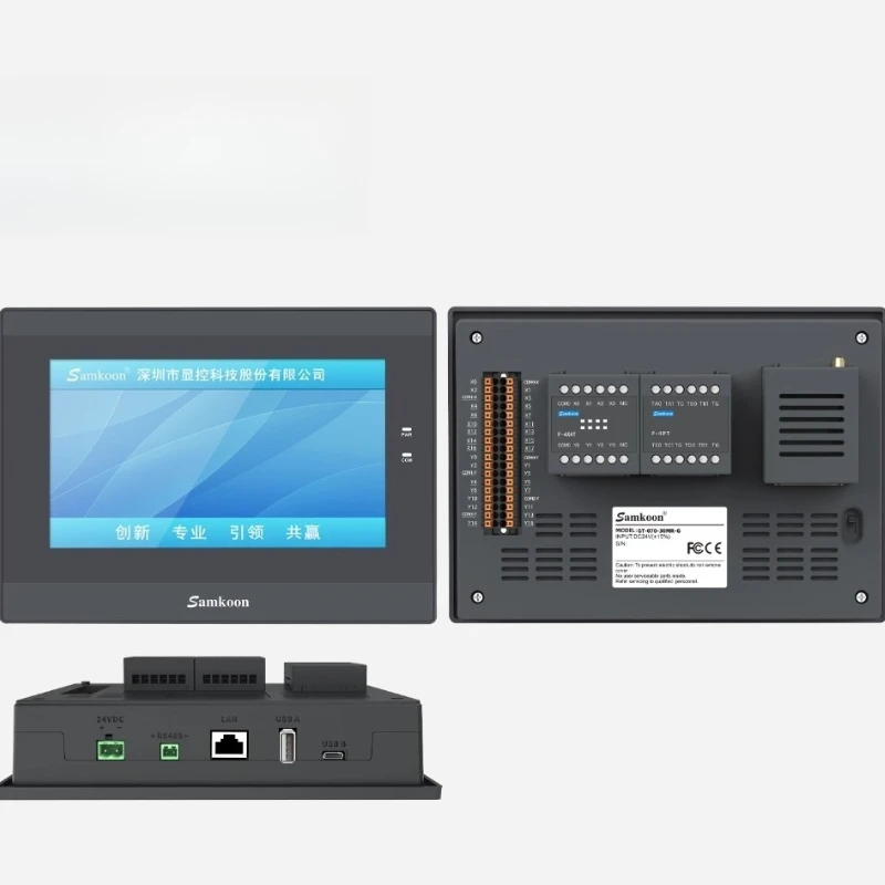 7 بوصة Samkoon HMI + PLC GT-070-30MR GT-070-32MT-G GT-070-26MR-1TC1AI-G GT-070-30MT GT-070-30MT-G GT-070-26MR-1TC1AI جديد الأصلي