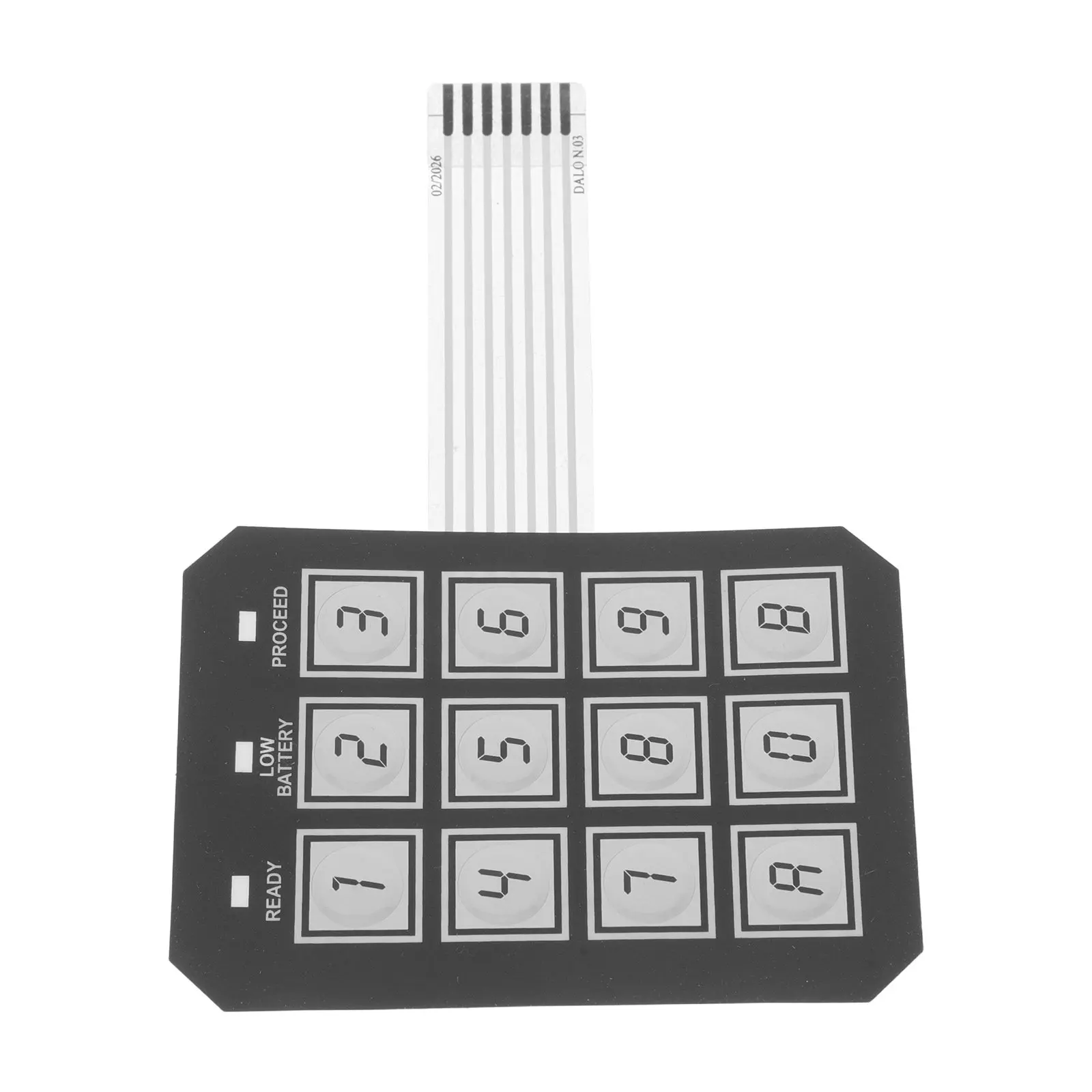 Electronic Safe Lock Keypad Replacement 12 Button Password Input Flush Mount Panel Security Cabinet Door Safe Box Office Home