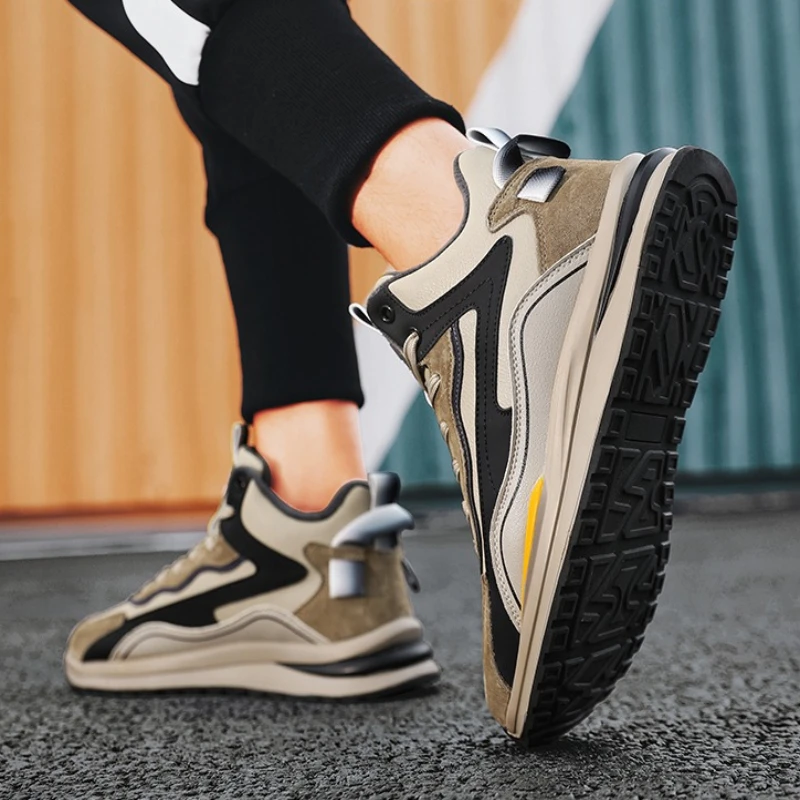 

Winter New High-top Fleece Warm Waterproof Versatile Casual Lightweight Sporty and Trendy Plus-size Men's Running Shoes