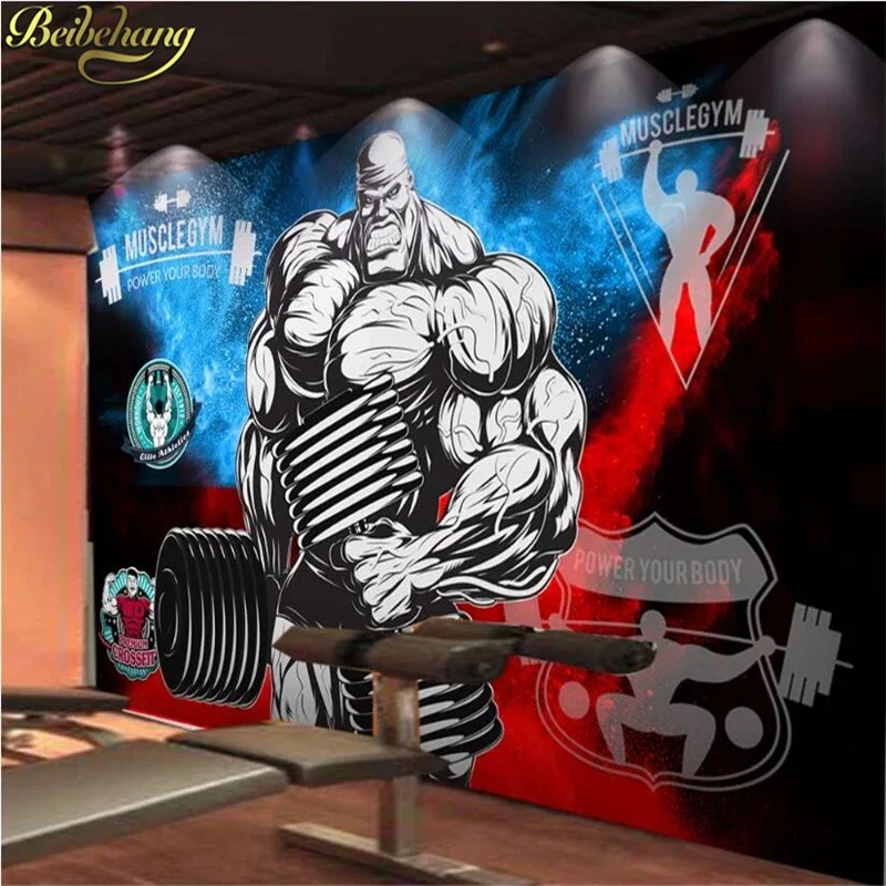 Custom Photo Mural Wallpaper 3D sports Hercules Wall Paper Living Room Sofa TV Background  decoration Stickers