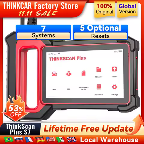 THINKCAR Thinkscan Plus S7 S6 S4 Obd2 Scanner Car Diagnostic Tools Automotivo Scanner Auto Diagnosis Tool Code Reader 28 Resets