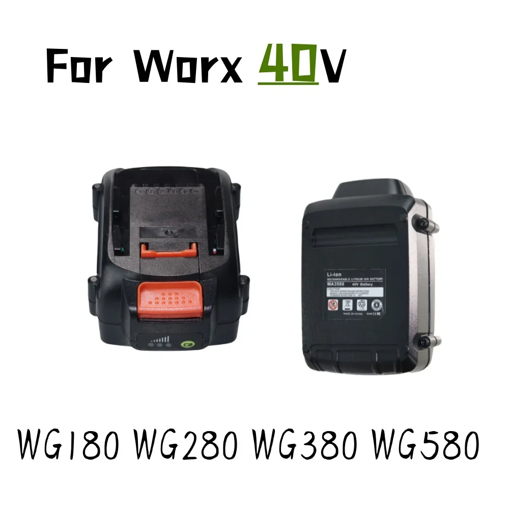 100% ใหม่เอี่ยมแบบถอดเปลี่ยนได้ดั้งเดิม Worx 40V 4000mAh/6000mAh/8000mAh WA3580แบตเตอรี่เครื่องมือแบตเตอรี่โทรศัพท์ลิเธียม