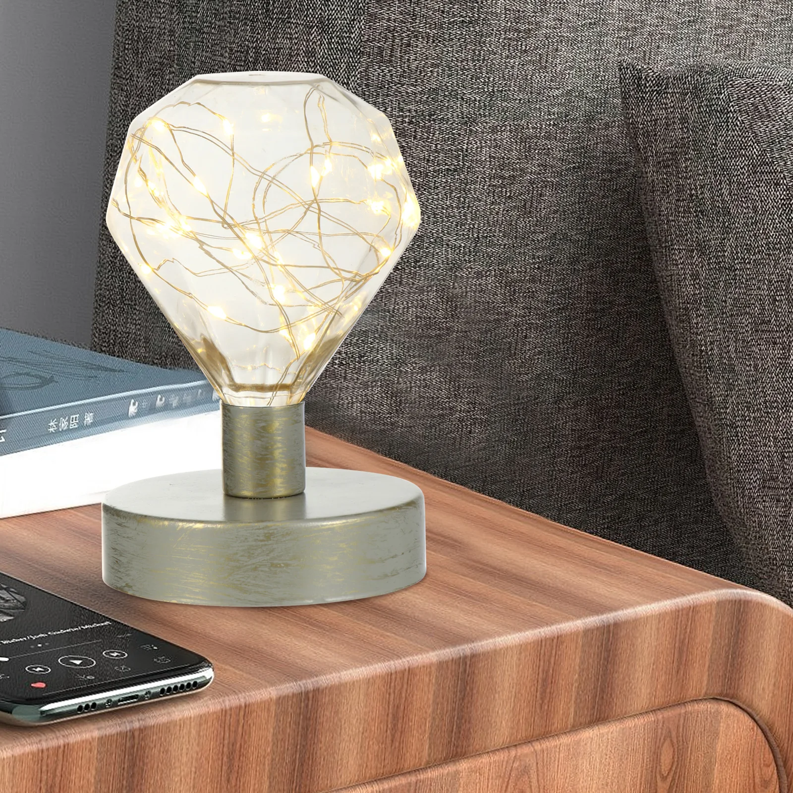 

Nordic Style Lamp for Bedroom Living Room Copper Wire Lamp Low Power Long Life Night Light Decorative