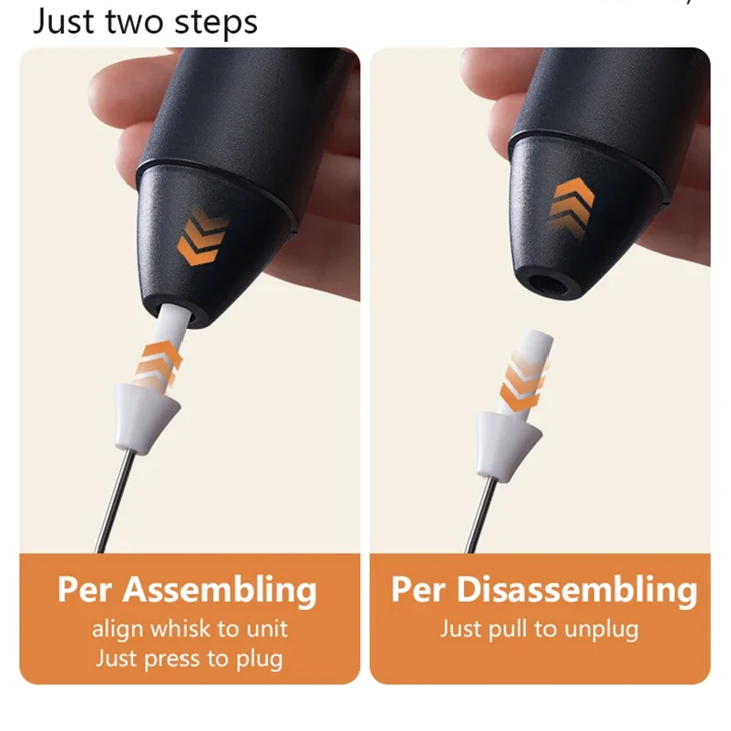 Afbeelding 4: MINI Koffieopschuimer USB Oplaadbaar 3 Snelheden Schuimmaker Koffiemelkmixer Elektrisch handvat Blender Eiklopper Heet kookgereedschap