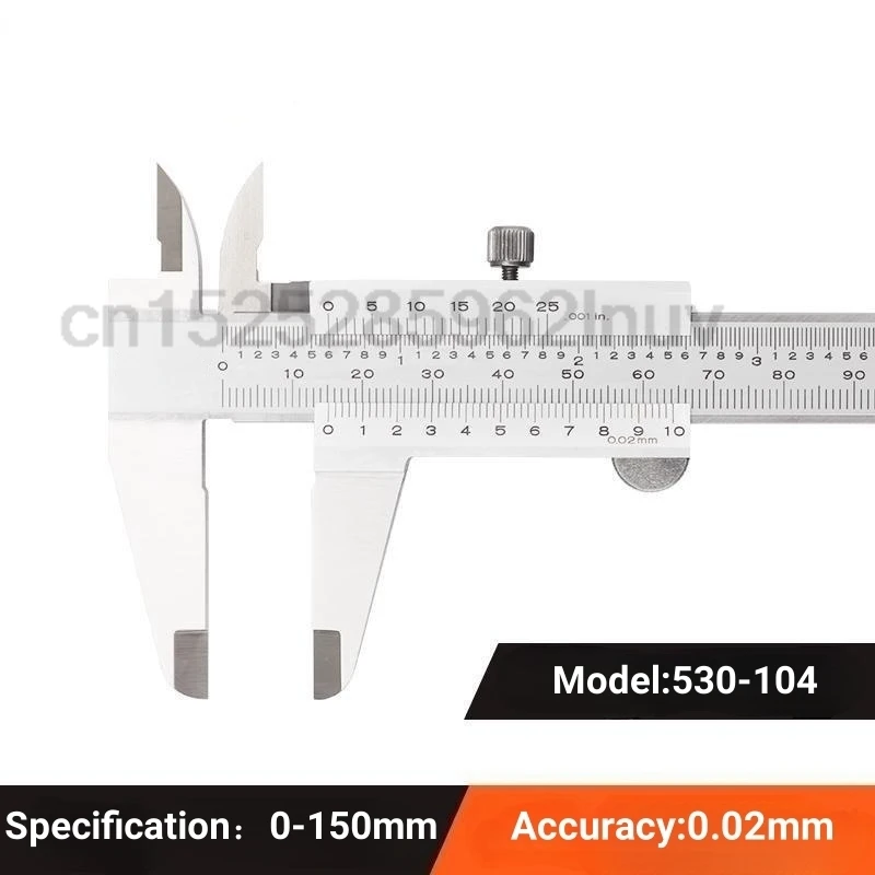 CNC Vernier Calipers 530-104 Stainless Steel Inside Outside Depth Step Measurements Metric 6\