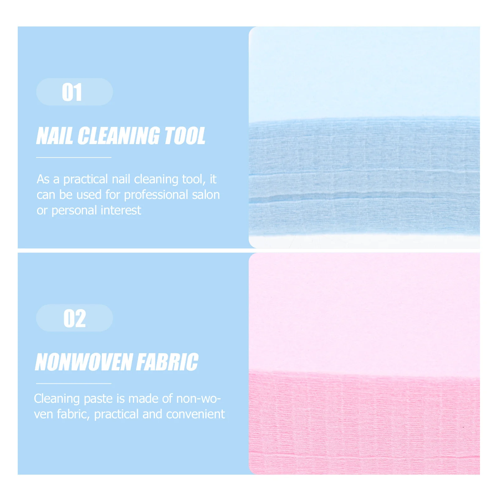 

2Packs Cleaning Patches High Cleaner Tool Gel Polish Remover Manicure Supplies Cleansing Pads Nail Polish Removal