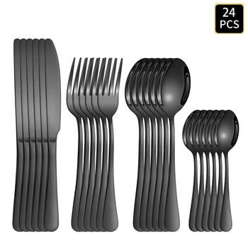 Black Cutlery Set 1