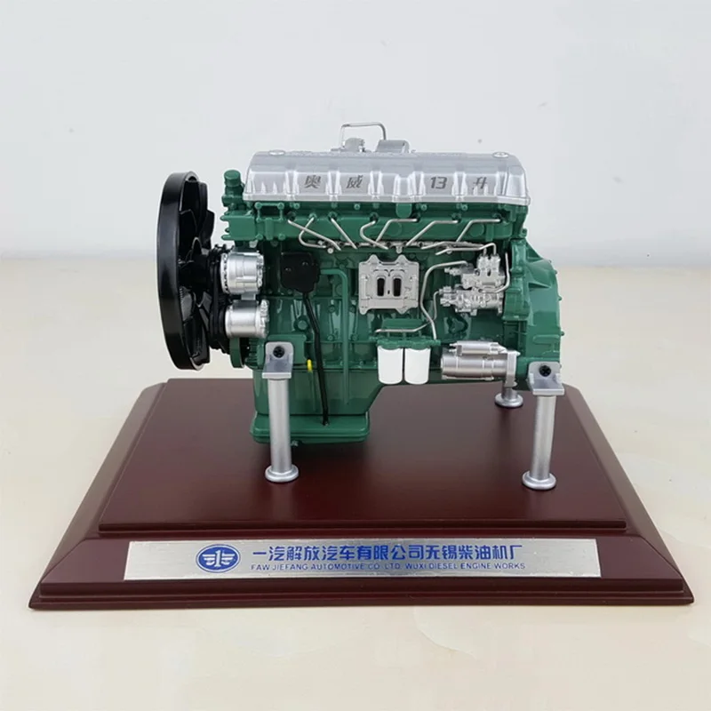 1:12 Engine Model 13-liter Engine CA6DM Engine Alloy Model, Commemorative Collection, Birthday Gift, Ornament