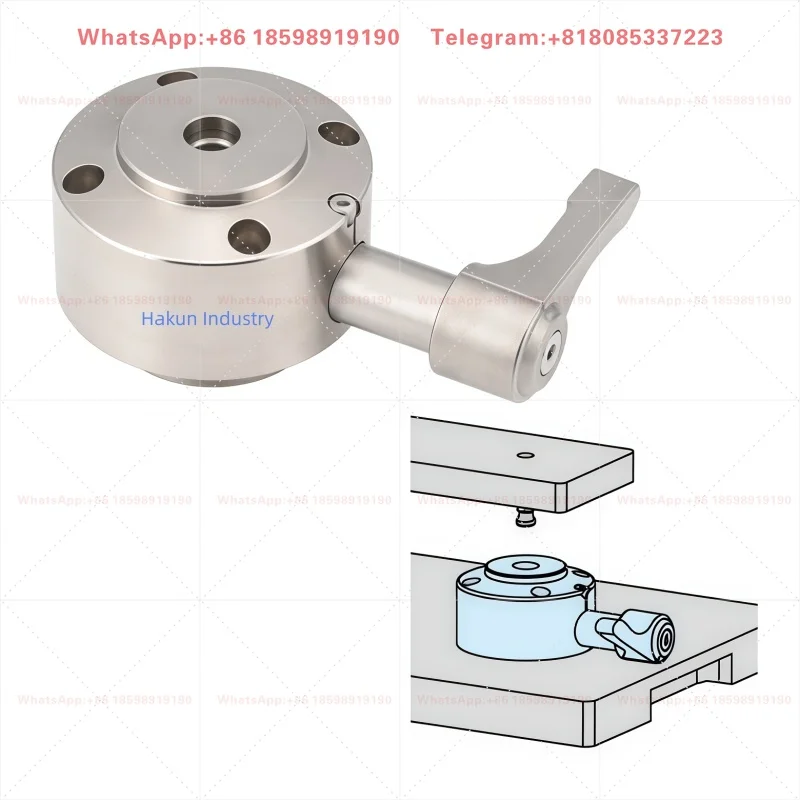 Wedge Type Pull Down Quick Fixture for CNC Machining Workpiece Fixation Industrial Universal Clamping Tool