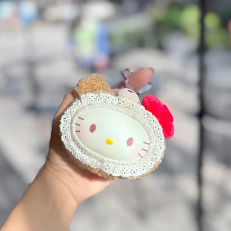 Nuevo Modelo de Llavero de Peluche de Hello Kitty y Kuromi, Serie de Osos, Decoración de Escritorio, Regalo de Cumpleaños