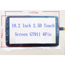 9 Inch 10.2 Inch Capacitive Touch Screen Sensor DIigitizer 2.5D G+G Touch Screen for Radio