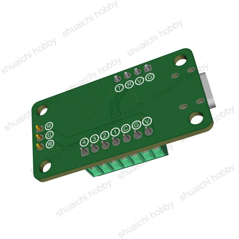 Controlador de disparador Servo de un solo canal, módulo de Control de engranaje de dirección con luz indicadora de estado LED para piezas de barco trepador de control remoto, 1 Uds.