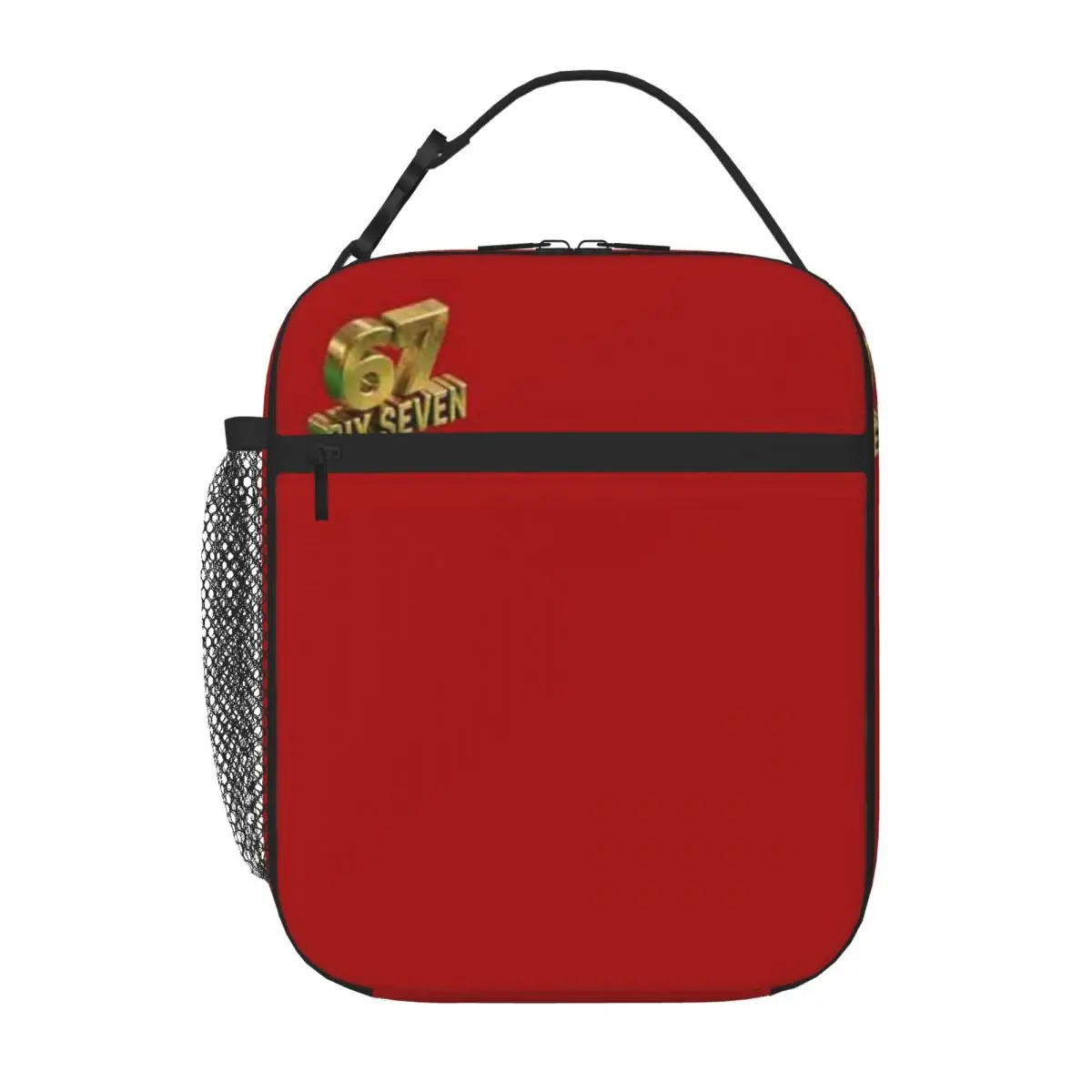 Bestselling 67 Six Seven - Trendy 3D Gold Luxury Edition Meme Kawaii Meal Bag Weight Loss Diet School Lunch Bag