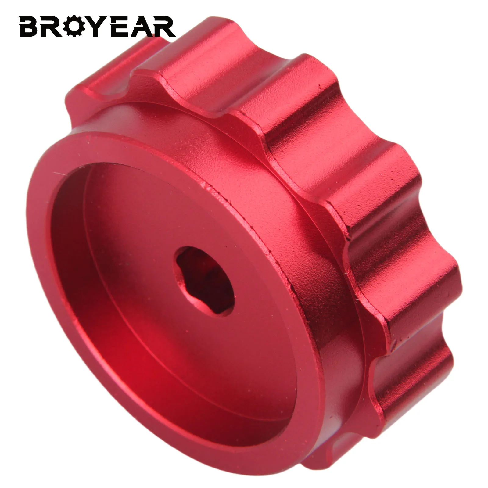 Broyear High Quality For Dodge Ram 1500 2013-2018 Auto Trans Shift Lever Knob Accessories Upgrade Aluminum Material Red view 4