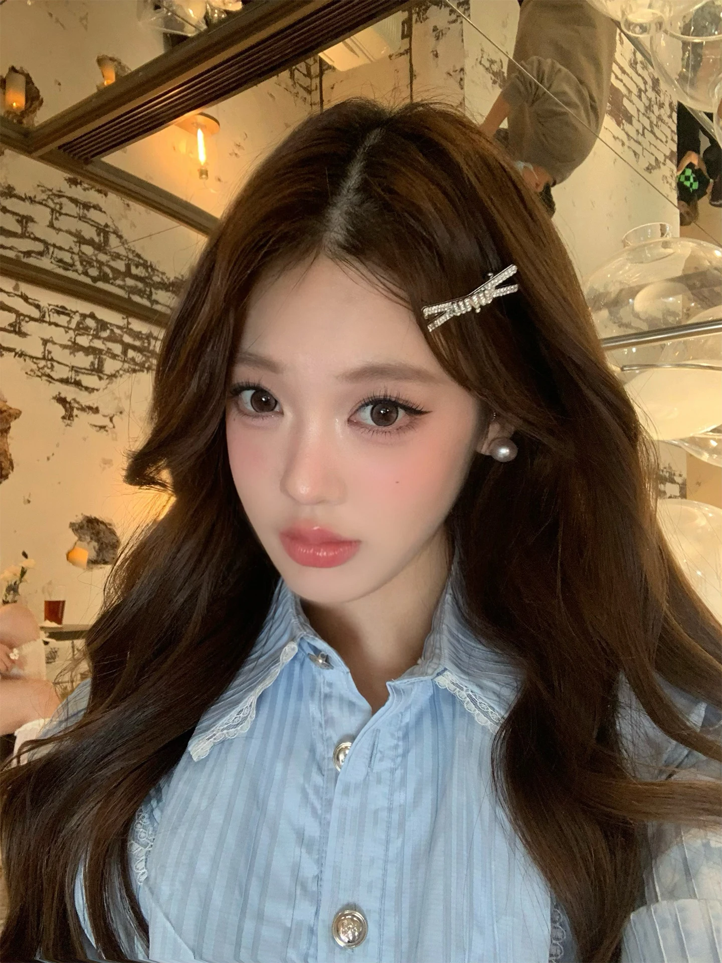 ヘアアクセサリー MiuMiu FW25 Gold l hair clip (5IF2192DTU F0056) ミュウミュウ Miu Miu MIUMIU ヘアクリップ 5IF218 2DTU ロゴ