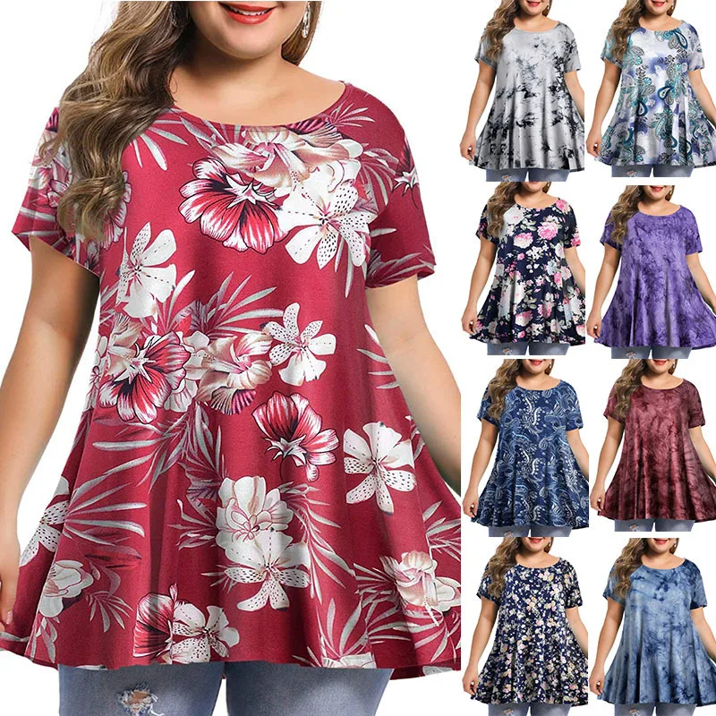 New Women Summer Tops Tees Sexy Vintage Ruffles Femme Big Large T Shirts Short Sleeve Loose Casual Befree Boho