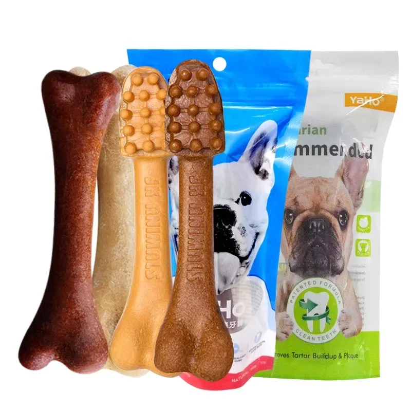 

Dog Teeth Grinding Rod Toothbrush Shape Big Bone Chewing Oral Hygiene Snacks Large Dog Training Pet Supplies Toy Accessories