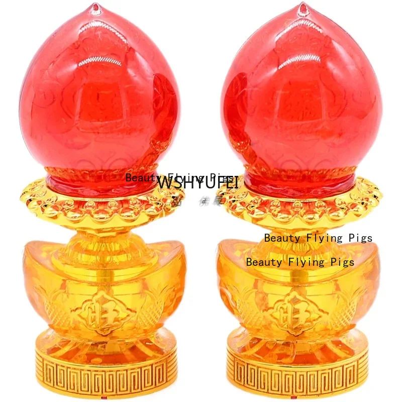 إله الثروة مصباح الشمعدان الكهربائي توريد بوذا مصباح ليد مصباح شمعة أبدية دخاني المنزلية جعل العروض إلى بوذا #4