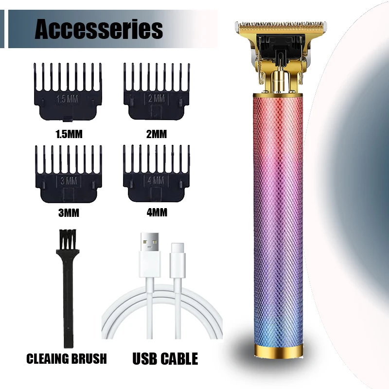 T9 Professionele Haarkapper/Accessoires voor Mannen |   USB snelladen |   Baard-/lichaams-/haartrimmer |   Precisie-elektrische scheerapparaat