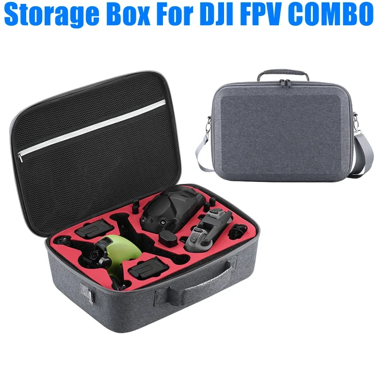 

For DJI FPV COMBO Shoulder Bag V2 Glasses Remote Control Portable Storage Box Suitcase Bag for DJI FPV Drone Accessories