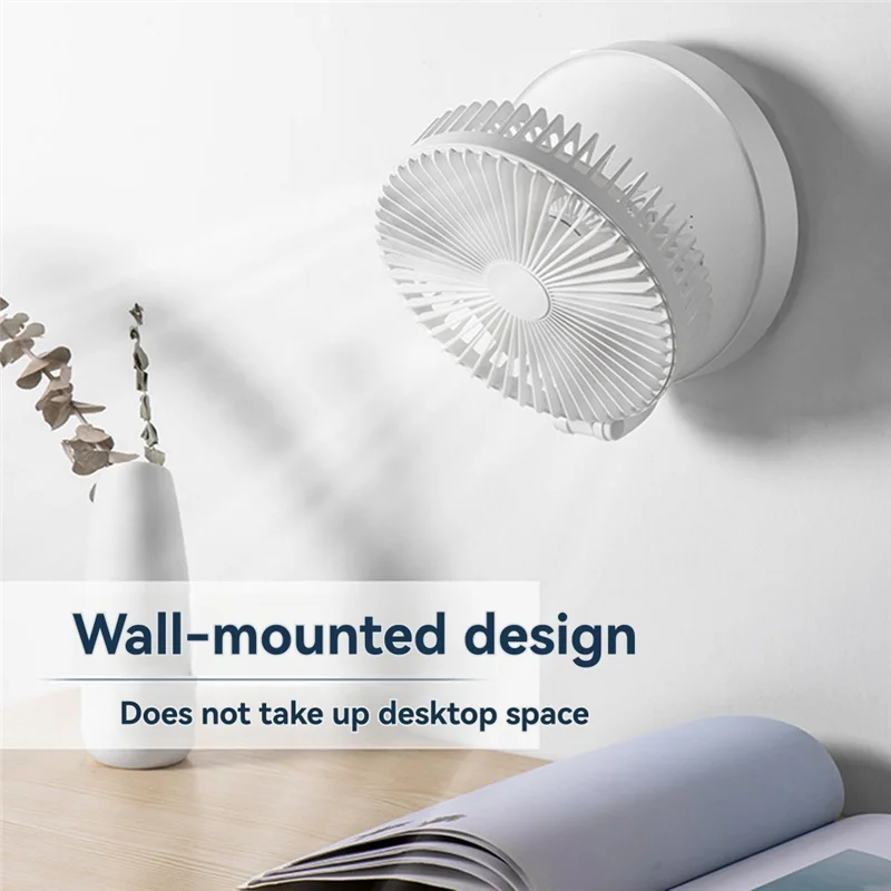 Portable Four Season Three Stage Fan Withflexible Wireless Folding Wall Hanging Year-Round Comfort