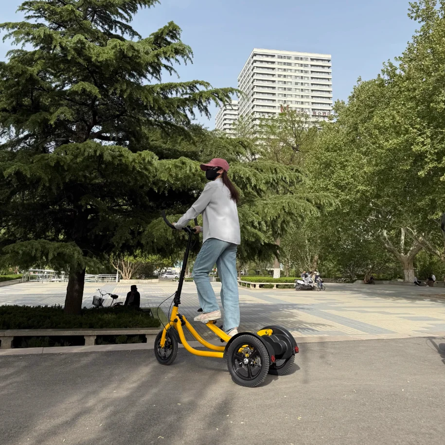 Rower fitness SRJOINfit Step, rower stojący z pedałami, składany rower fitness typu step, rower trójkołowy popularny w Internecie.