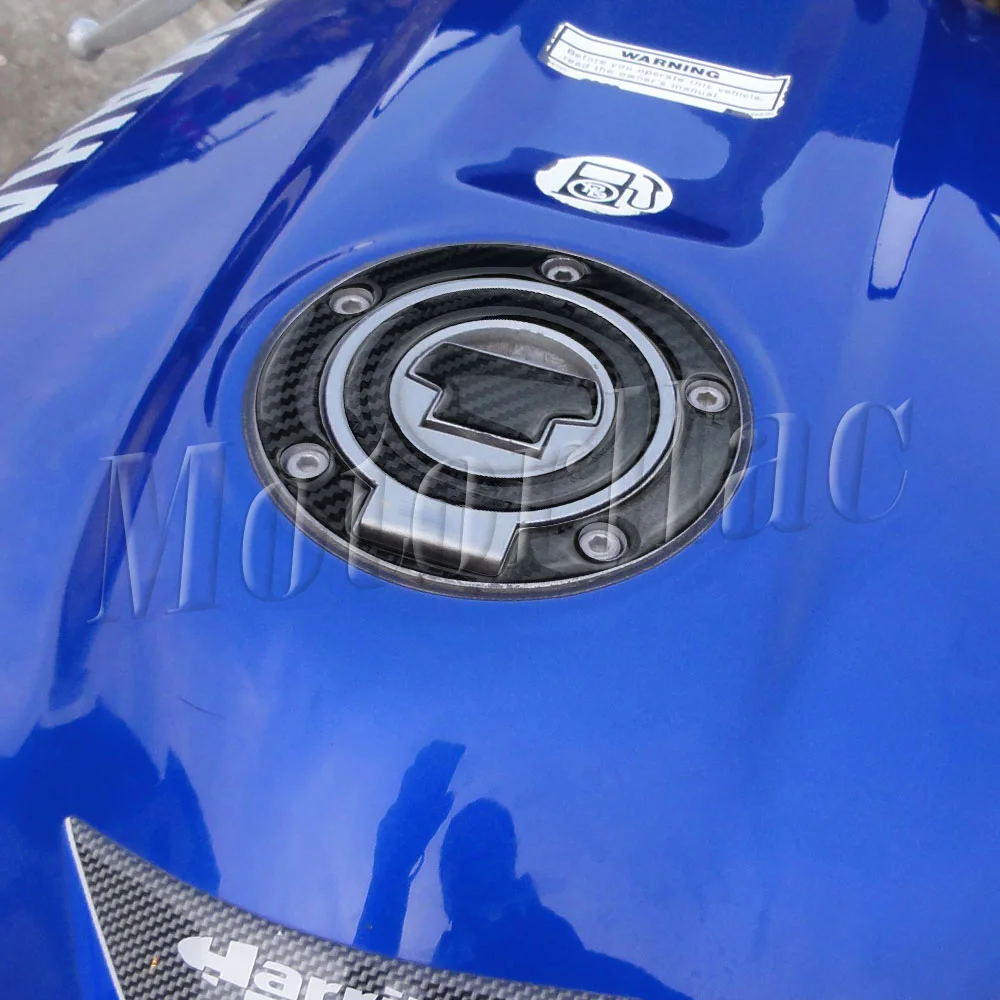 Für Yamaha YZF R1 R6 MT-07 MT09 MT10 Tracer 9 GT 3D Carbonfaser Motorrad Tankdeckel Aufkleber Tankdeckel-Schutzfolien – Detail 3