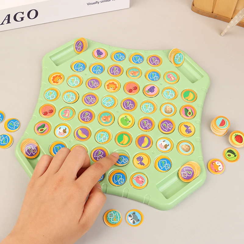 1 Set Children Adult Social Table Game Animal Flip Chess Fun Memory Game Board Games Parent-Child Interactive Family Party Toys