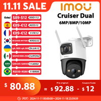 IMOU Cruiser Dual 6/8/10MP Dual Lens Outdoor PT Camera Home Security IP Camera AI Human & Vehicle Detection Surveillance Camera