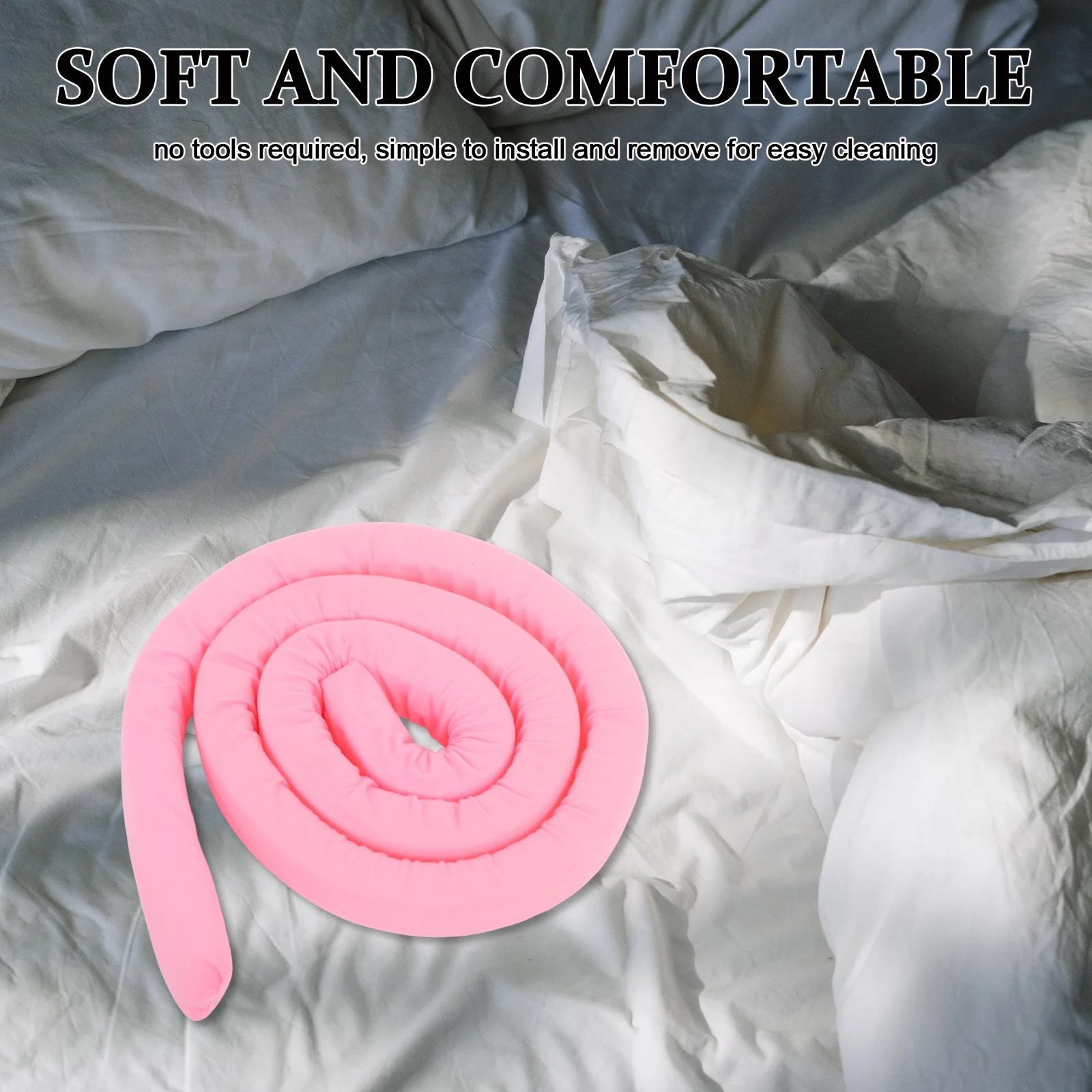 

Long Bed Gap Filler Pillow Headboard Wedge Mattress Topper Straps for Dormitory Upper Multifunctional Antislip